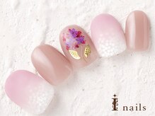 アイネイルズ 横浜WEST店(I-nails)/マットブーケネイル　8480円