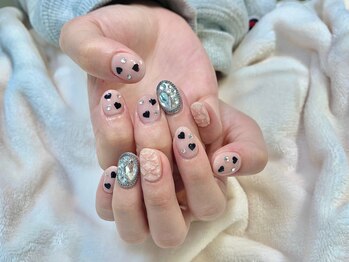 ネオリーブリタ(Neolive rita)/埋め尽くし×ハートネイル