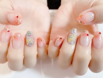 キャッツアイ東京 新宿店(Cat's eye TOKYO)/夏ネイル～花火～