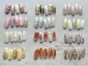 エイル ビューティ スタジオ(EIL beauty studio)の写真/【季節限定★春・Spring Nail¥5900】当店オリジナルデザインで満喫!ワンカラー¥4400もおすすめ☆