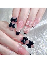 クイーンズビューティーサロン 新宿本店(Queen's beauty salon)/長さだし　リボン　パラジェル