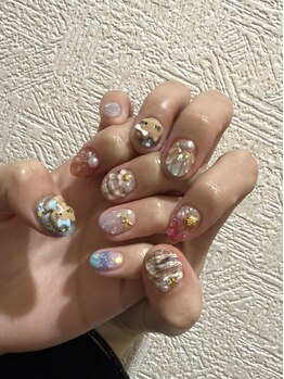 インプレス 蒲田店(Impress)の写真/【やり放題90分コース★】持ち込みアート歓迎♪オンリーワンのネイルで差がつく★パーツもアートも豊富♪