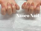 ピーチカラー＊ニュアンスネイル