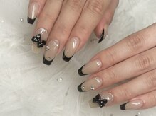 ルルネイル(Rurunail)/黒フレンチ