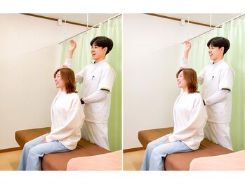 かなもり整骨院の写真/肩こり施術を得意とする国家資格者が担当。変化を確認しながら丁寧に施術
