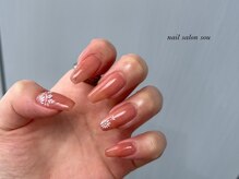 ソウ 難波店 nail salon Sou/フラワーnail