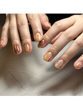 アオドットネイル(Ao. Nail)/セルフカスタム《オレンジ》