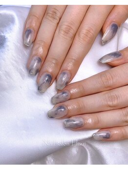 ヒスイ(Hisui)/大理石ネイル