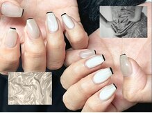ヌル ネイル 堀江(NURU NAIL HORIE)/シルキーマグ×スキニーフレンチ