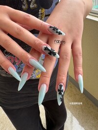 ロングスカルプ×クロムネイル