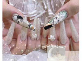 痛ネイル 長さだし ラメ