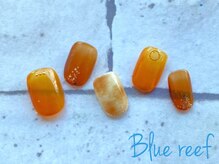 ネイルアンドまつげエクステ ブルーリーフ 四谷三丁目店(Blue Reef)/クリア系ニュアンスネイル