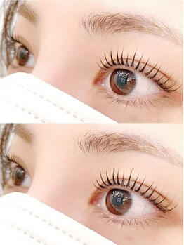 トゥウィンクル(twinkle by HARVeST)の写真/モチの良さが自慢の”twinkle”★秘訣は豊富な経験と技術歴♪まつ毛への負担を最小限に抑えた技術をご提供!