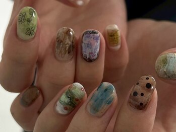 ブランクルネ(blanclune)の写真/【omakase design vol.】迷ったらこちら。ショートネイルの方におすすめなシンプル定額デザイン