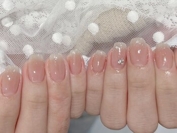 ルネネイル(Lune nail)/ラメグラデーション・シンプル