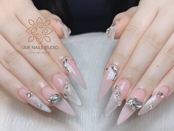 ウメネイルスタジオ(UME NAIL STUDIO)/長さだしやり放題×つけ放題