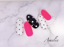 アメリ(Amelie)/ワンカラー/ドット/マット