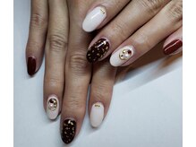 ネイルサロン リスタ(Rista)/バレンタイン　フラッシュネイル