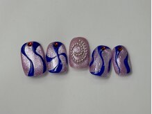 ネイルメゾン 天神店(NAIL MAISON)/ピンクマグアートチェーン¥12500