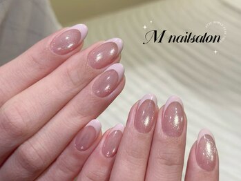 Mネイル/マグネット|フレンチ