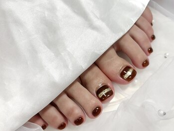 ネイルネージュ 錦糸町(Nail Neige)/フット/秋/冬ネイル