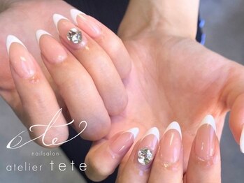 テテ(tete)の写真/さりげなく可愛い、大人のシンプルネイル◎シンプルだからこそ際立つ艶感と美しいフォルムを叶えます♪