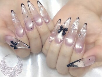 ウネルマ(UNELMA)/長さだし黒フレンチリボン