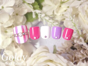 ネイルサロン ゴールディ(NAIL SALON GOLDY)/FOOT華やかアートコース