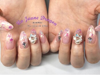 アン ジョーヌドラゴ/【自爪ネイル】ラメグラネイル