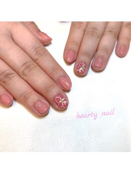 ハーティーネイル hearty nail 溝の口店/お花デザイン