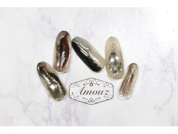 アモウズ(Amouz)/定額【テーマ:ミラーネイル】4