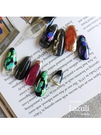 花柄ニュアンスネイル