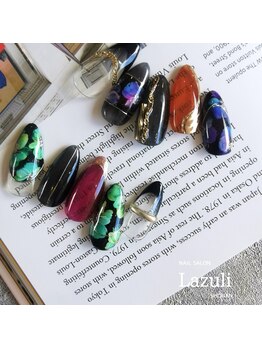 花柄ニュアンスネイル