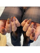 ミントリーフ バイ リート(Mint leaf by Reat)/ブラウンニュアンスネイル