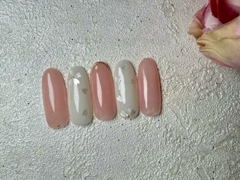 レナトゥス(Renatus)/桜ネイル　ミラーフレンチ