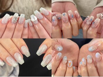 ノラ シブヤ(NORA SHIBUYA)の写真/《初回オフ無料》初回デザインネイル90分コース¥6160～♪カラー・パーツを多数ご用意しSNS画像も再現可能◎