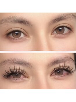 エーエムアイラッシュサロン 新大久保店(A.M EYELASH SALON)/ワンホン束感上下セットつけ放題