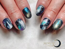 ネイビーニュアンスネイル