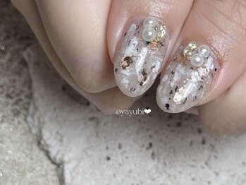 ニュアンスキラキラネイル