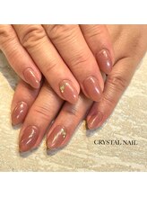 クリスタルネイル トキハわさだタウン店/シンプルジェルネイル
