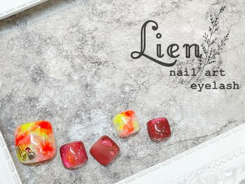 リアン 川崎店(Lien)/イベントfootネイル★タイダイ風