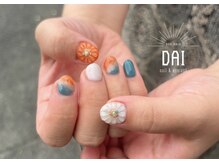 アークヘアーダイ ネイル アンド アイラッシュ(ARK HAIR DAI)/ボタニカルフラワーネイル