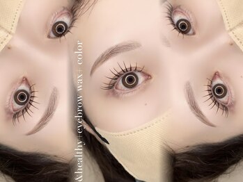 リズ アイラッシュ(r's eyelash)/&healthy×アイブロウwax+カラー