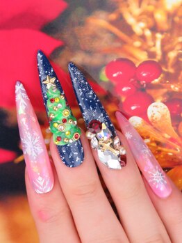 雪とツリーがキラキラ輝く☆