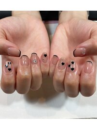 大人ハートネイル