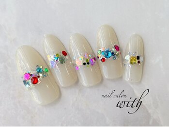 ウィズ 神戸(with)/キラキラネイル