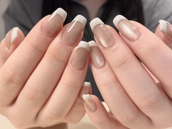 ラミュウ 国立(LA.MIU)/designフレンチネイル 国立