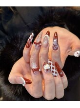 リンネイル 名古屋新栄町店(Rin.Nails)/10本チップ長さ出し＋アート付き