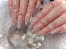 シェリ ネイル(Cherie Nail)/チップ長さだし＋ヌードベージュ