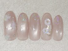 リノ ネイル(Rino nail)/2月新作オーロラフラワー802r3